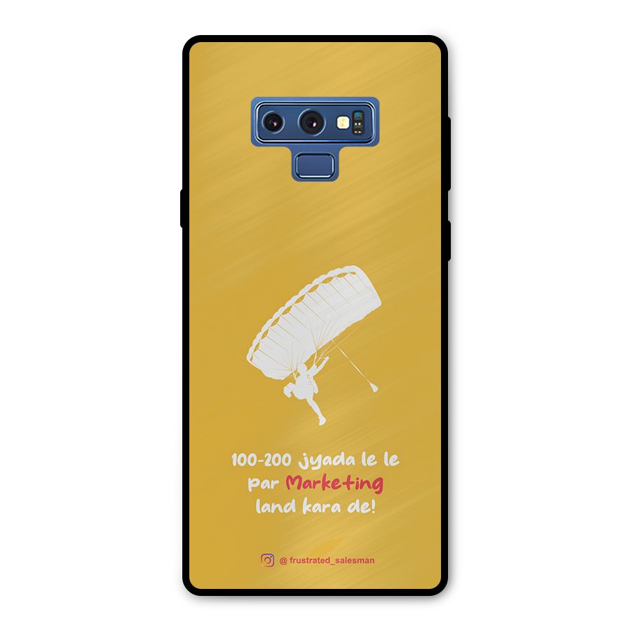 Marketing Land Kara De Mustard Yellow Metal Back Case for Galaxy Note 9