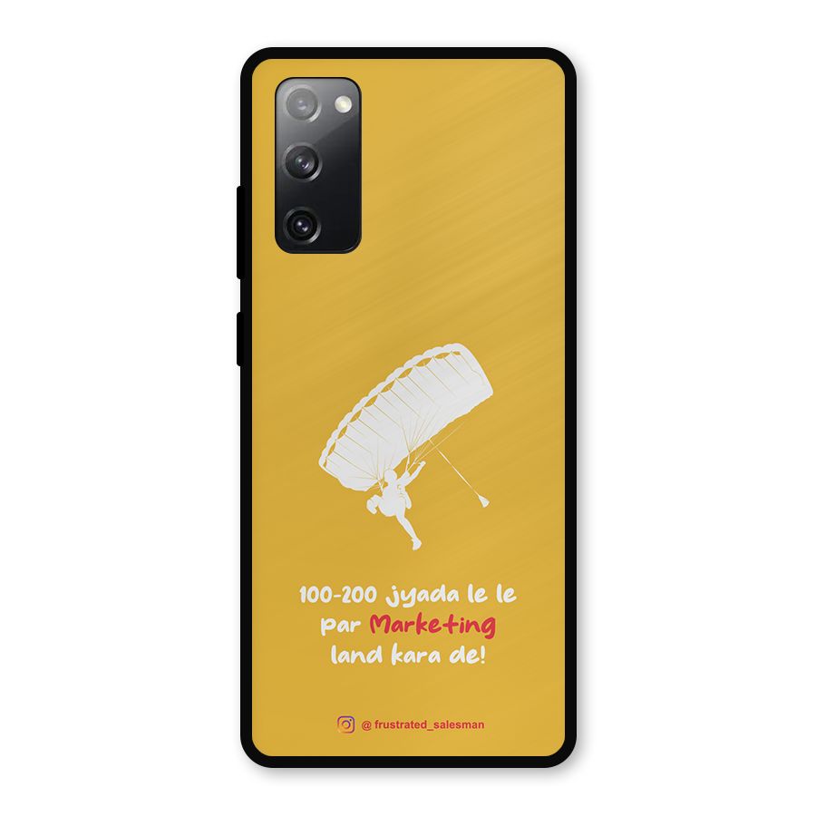 Marketing Land Kara De Mustard Yellow Metal Back Case for Galaxy S20 FE 5G