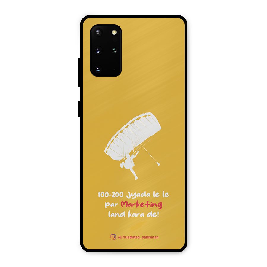 Marketing Land Kara De Mustard Yellow Metal Back Case for Galaxy S20 Plus
