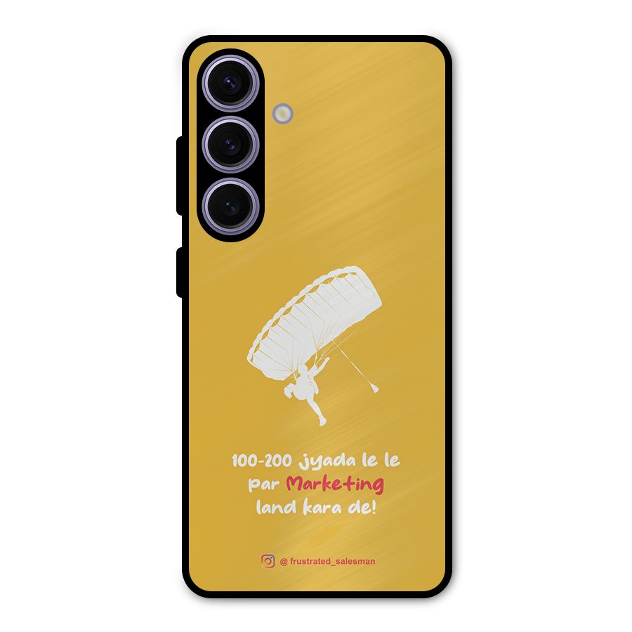 Marketing Land Kara De Mustard Yellow Metal Back Case for Galaxy S24