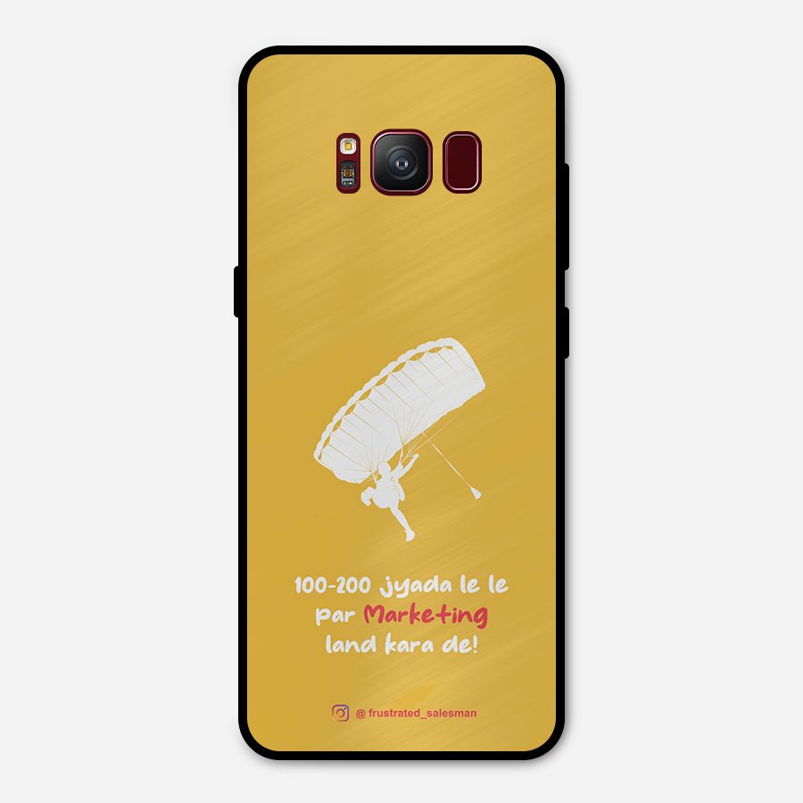 Marketing Land Kara De Mustard Yellow Metal Back Case for Galaxy S8