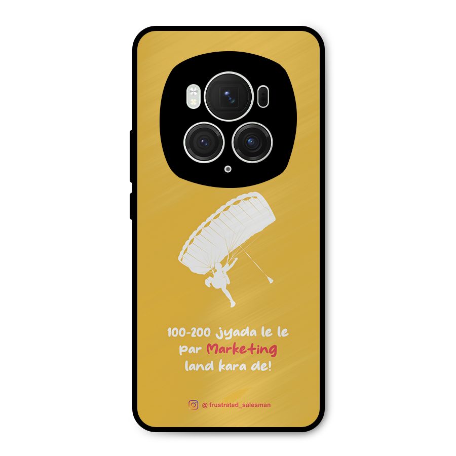 Marketing Land Kara De Mustard Yellow Metal Back Case for Honor Magic6 Pro