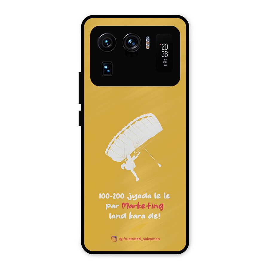 Marketing Land Kara De Mustard Yellow Metal Back Case for Mi 11 Ultra