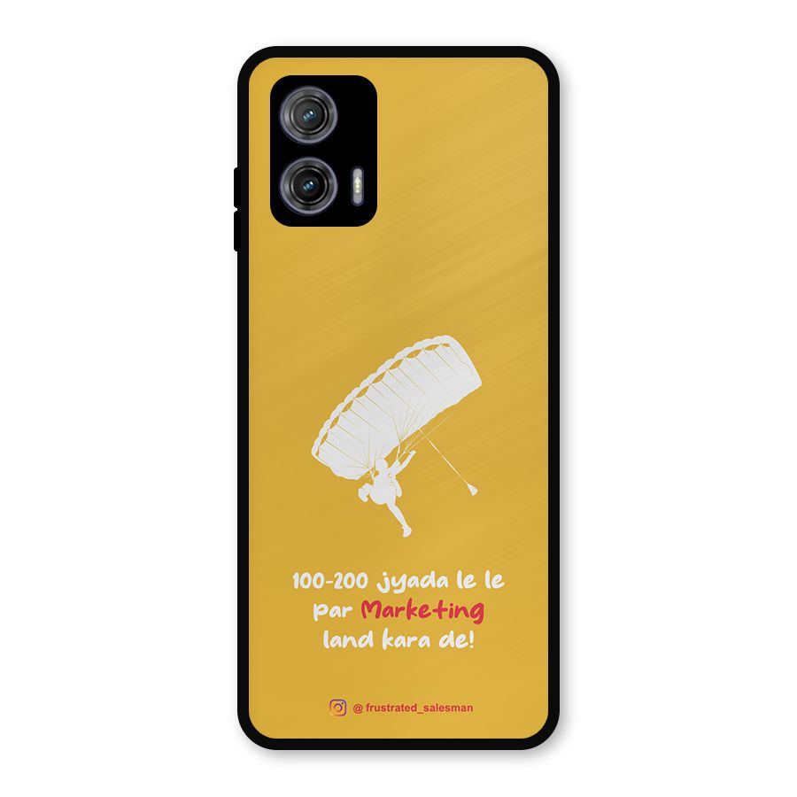 Marketing Land Kara De Mustard Yellow Metal Back Case for Moto G73