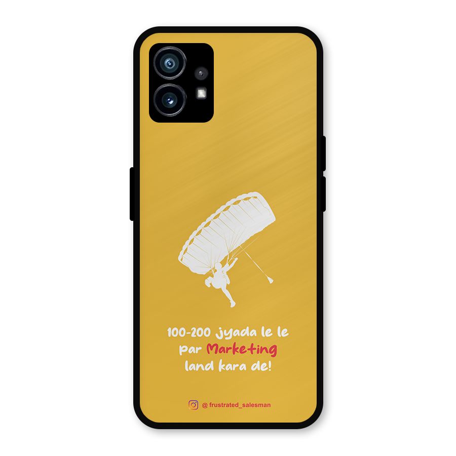Marketing Land Kara De Mustard Yellow Metal Back Case for Nothing Phone 1