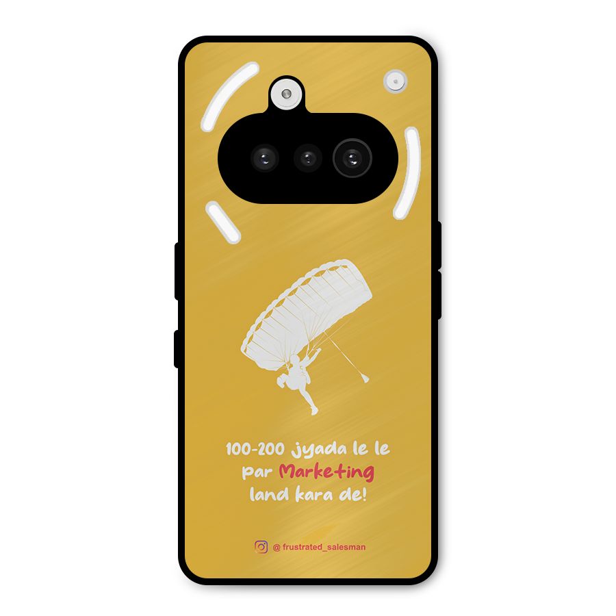 Marketing Land Kara De Mustard Yellow Metal Back Case for Nothing Phone 3a