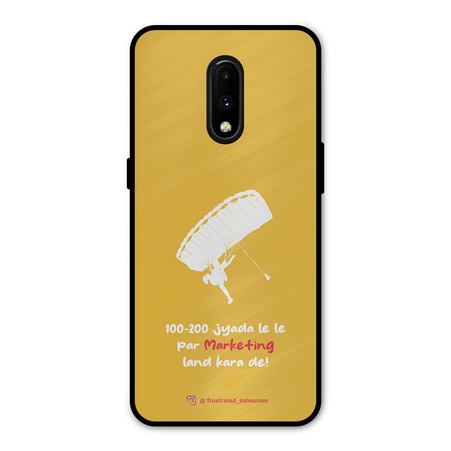 Marketing Land Kara De Mustard Yellow Metal Back Case for OnePlus 7