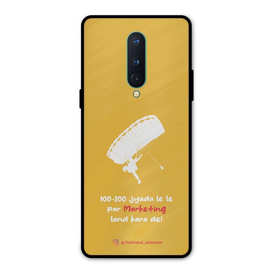Marketing Land Kara De Mustard Yellow Metal Back Case for OnePlus 8