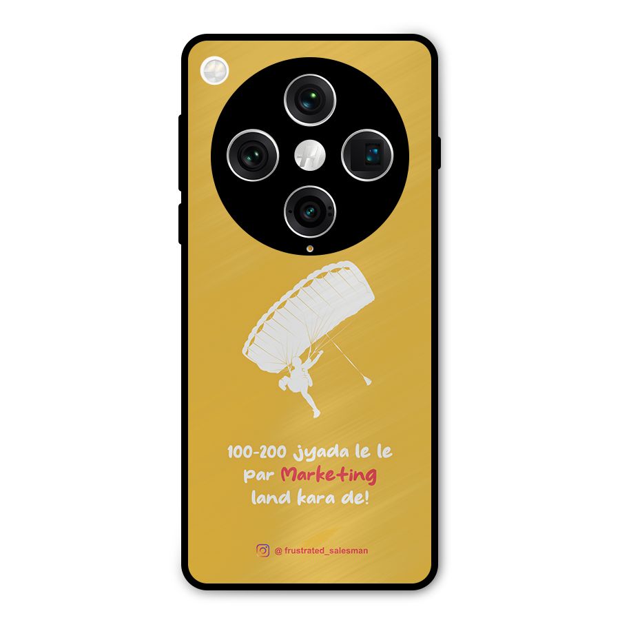 Marketing Land Kara De Mustard Yellow Metal Back Case for Oppo Find X8 Pro
