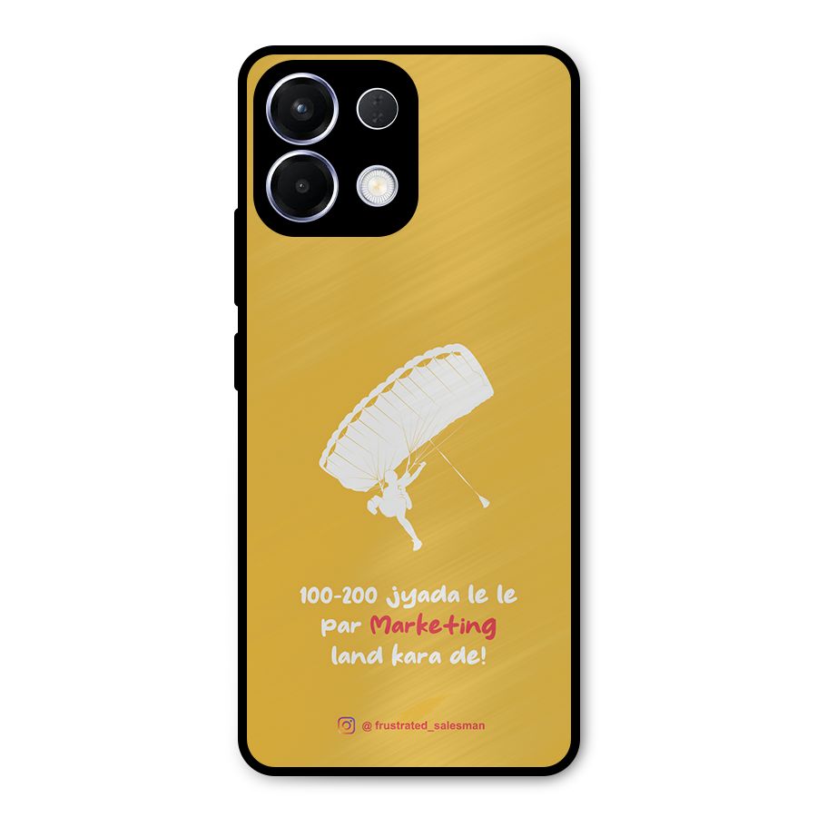 Marketing Land Kara De Mustard Yellow Metal Back Case for Oppo K13