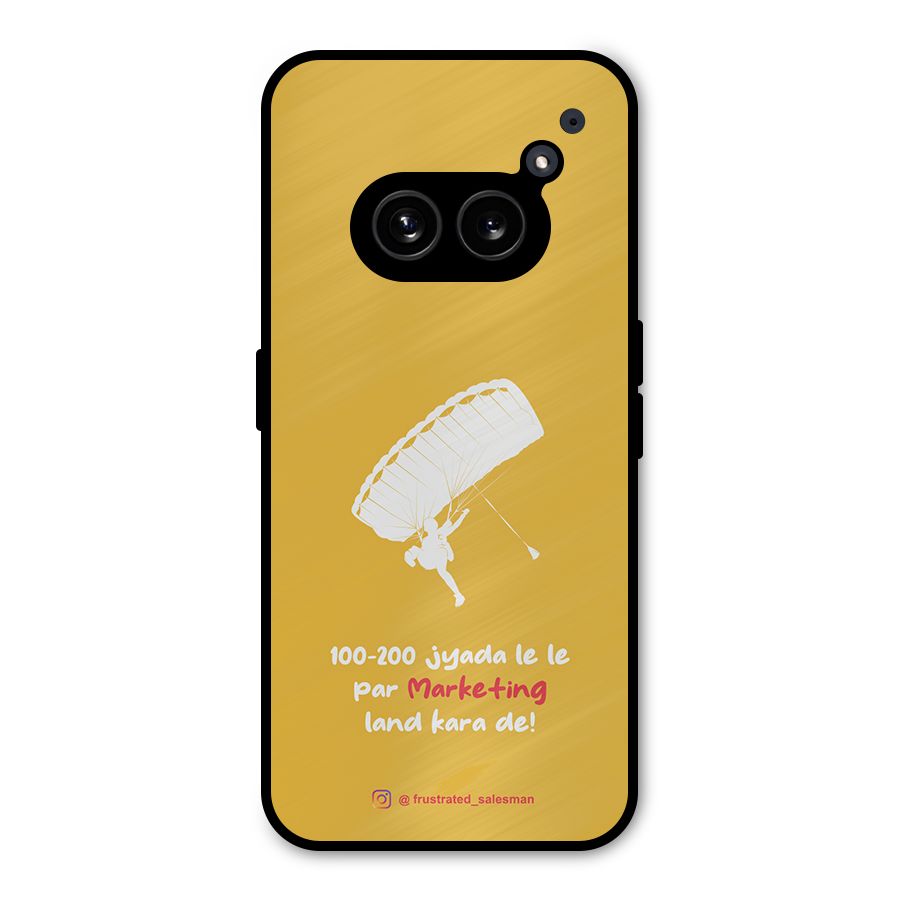 Marketing Land Kara De Mustard Yellow Metal Back Case for Nothing Phone 2a