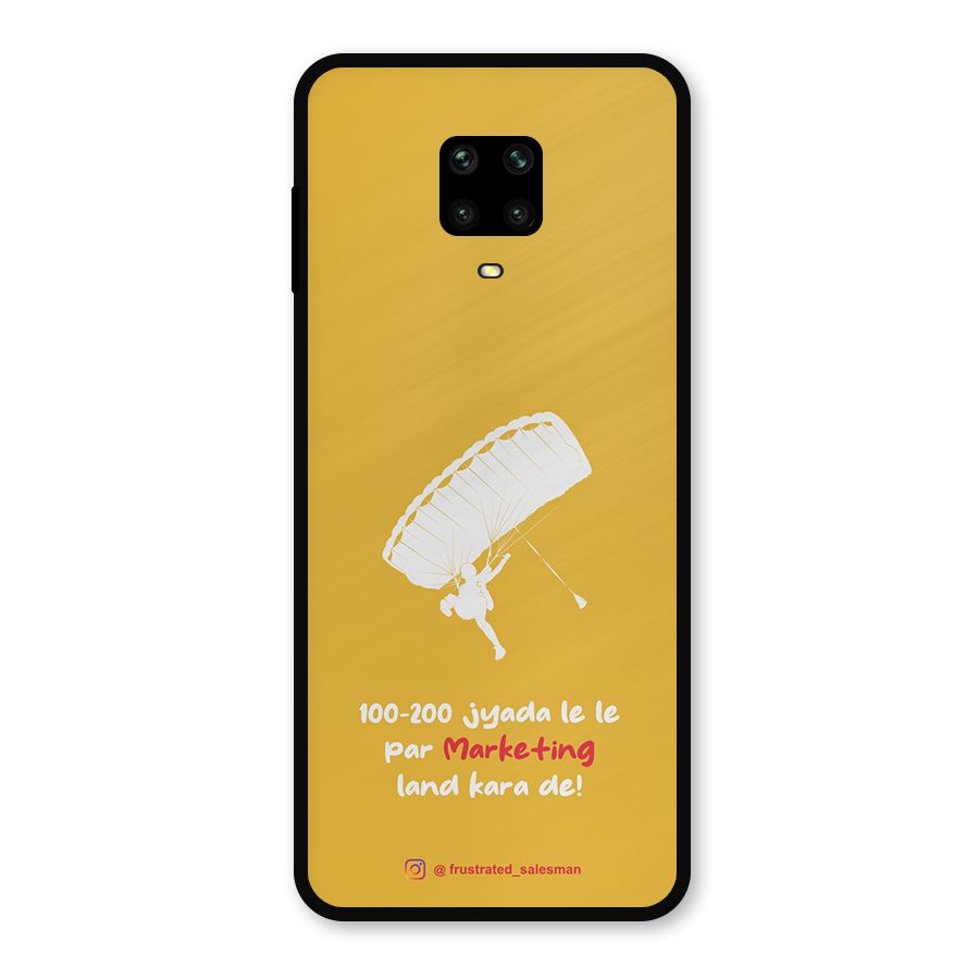 Marketing Land Kara De Mustard Yellow Metal Back Case for Poco M2 Pro