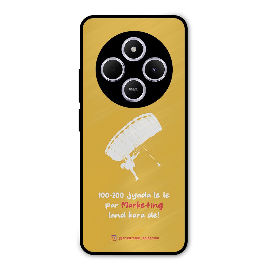 Marketing Land Kara De Mustard Yellow Metal Back Case for Poco M7