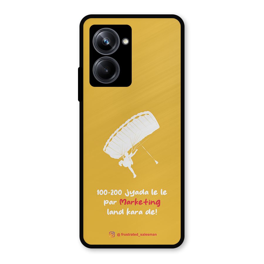 Marketing Land Kara De Mustard Yellow Metal Back Case for Realme 10 Pro