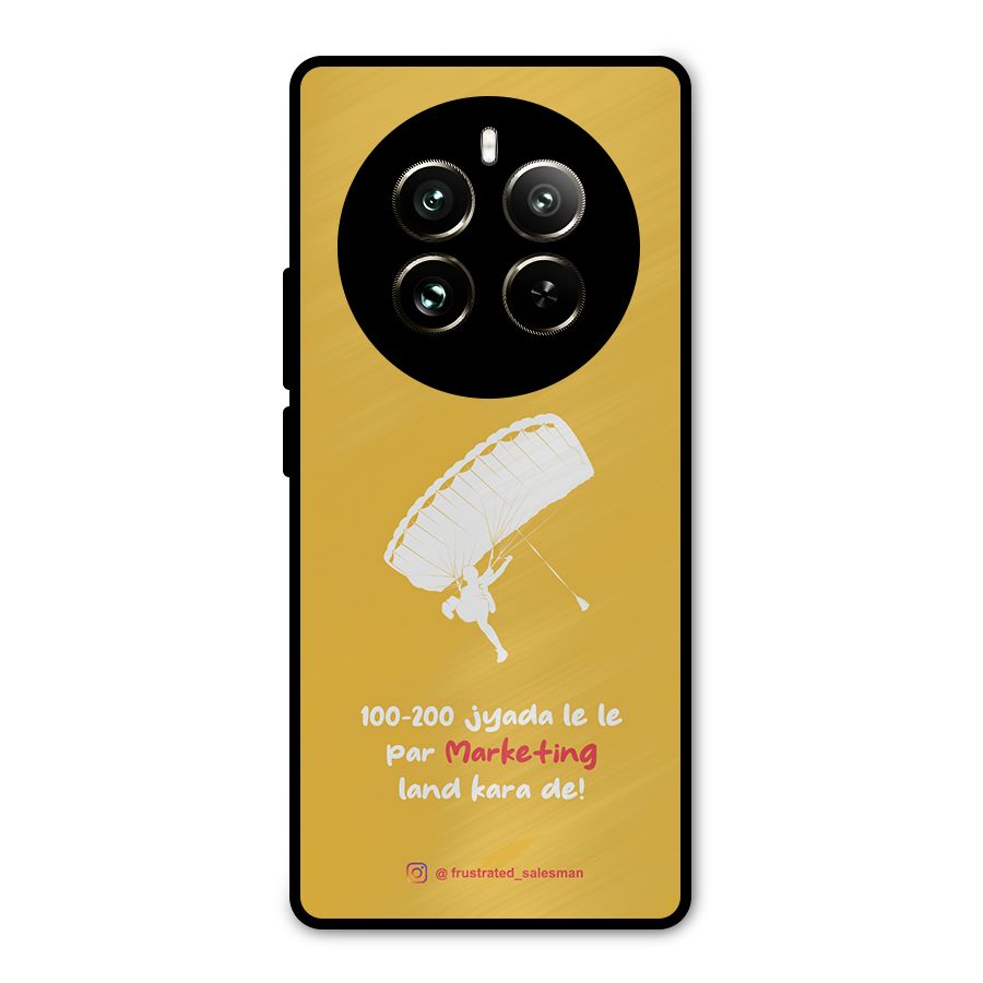 Marketing Land Kara De Mustard Yellow Metal Back Case for Realme 12 Pro