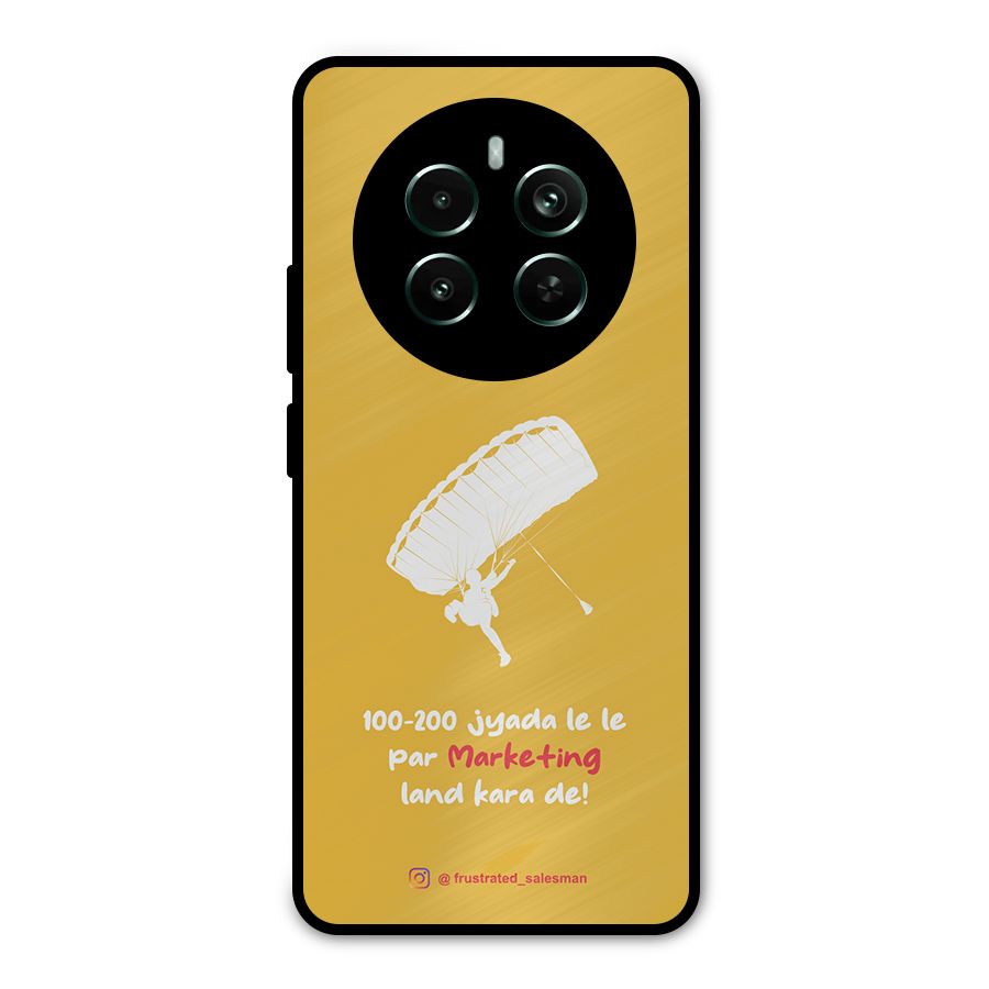 Marketing Land Kara De Mustard Yellow Metal Back Case for Realme 12 Pro Plus
