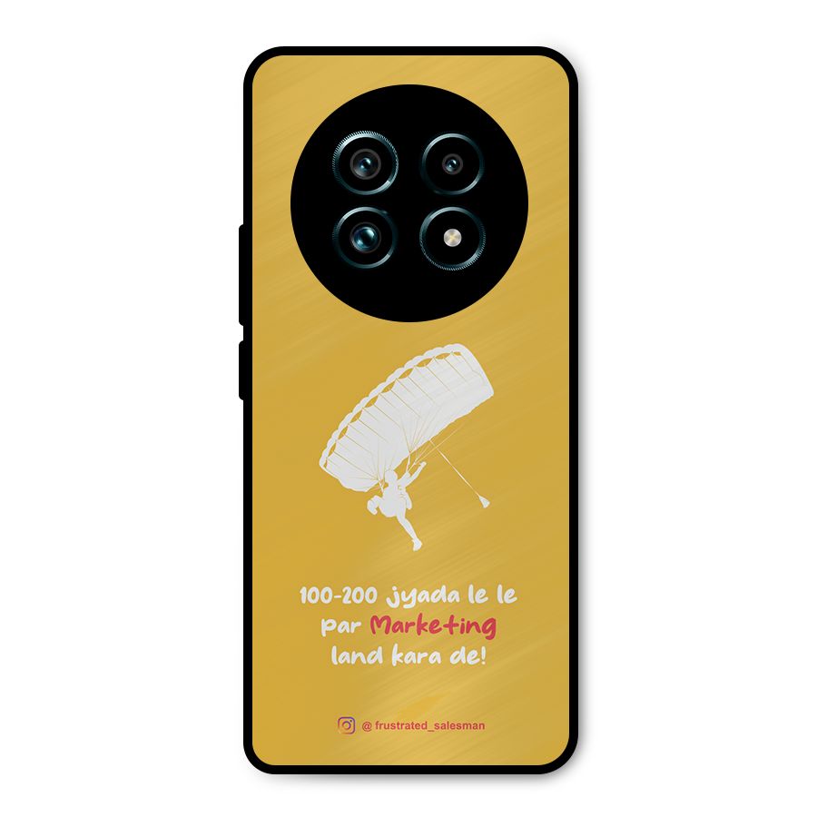 Marketing Land Kara De Mustard Yellow Metal Back Case for Realme 13 Pro Plus