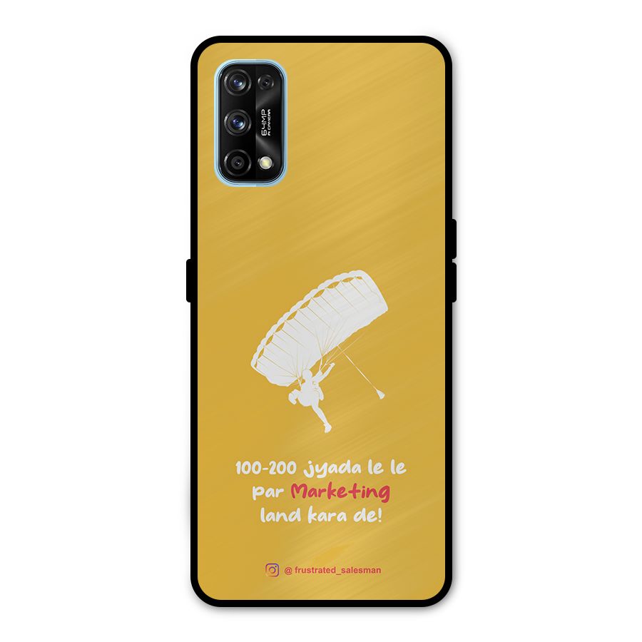 Marketing Land Kara De Mustard Yellow Metal Back Case for Realme 7 Pro