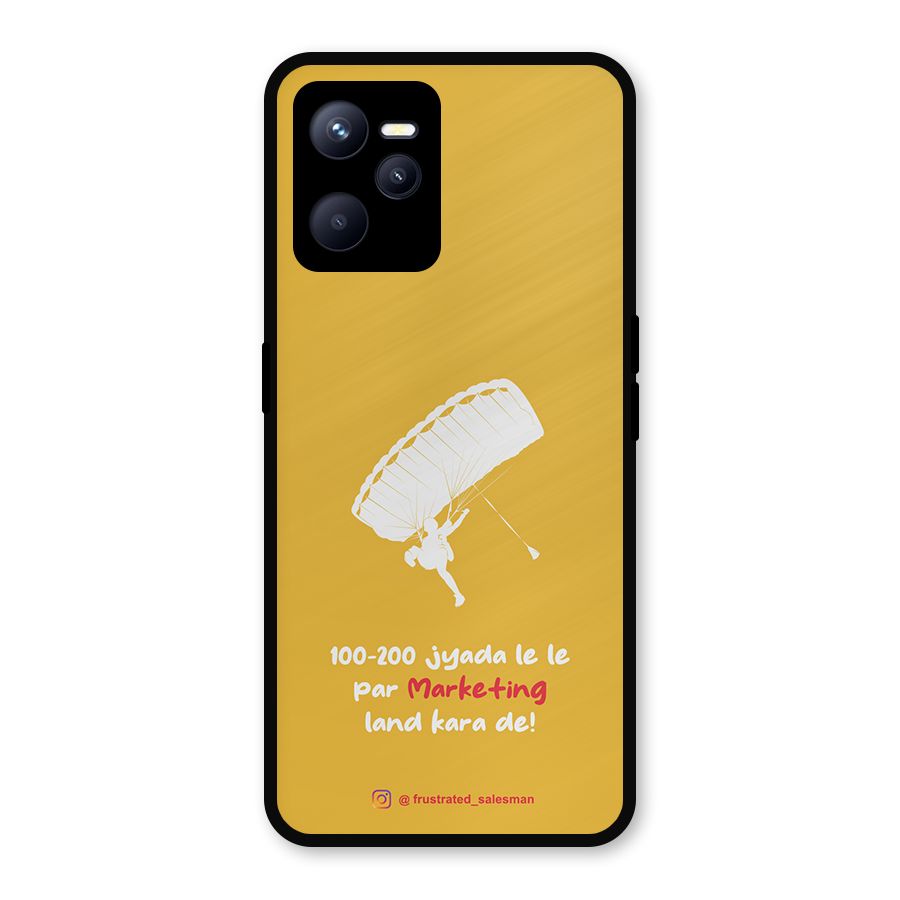 Marketing Land Kara De Mustard Yellow Metal Back Case for Realme C35