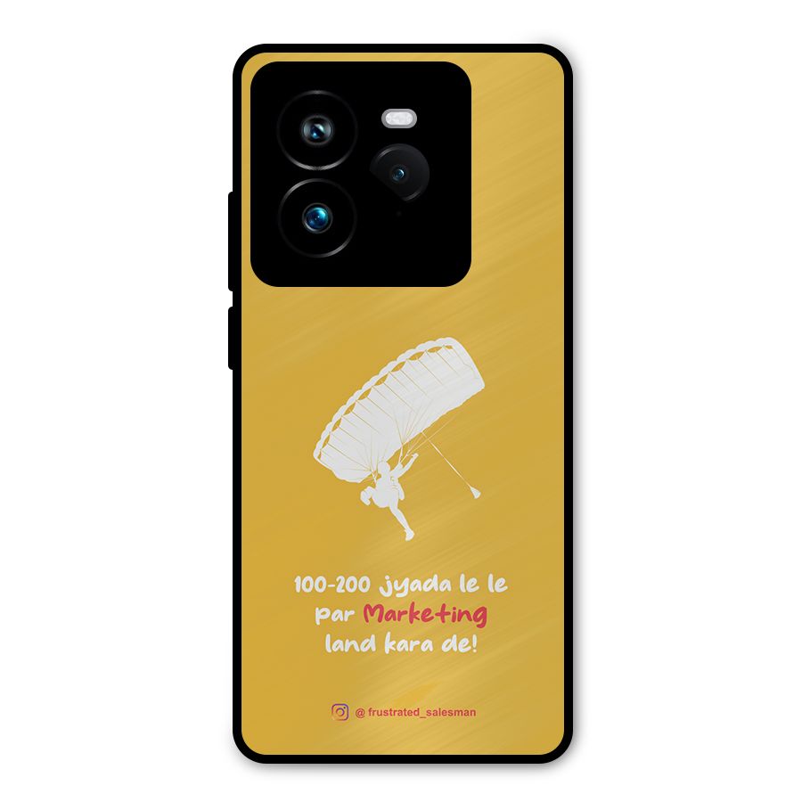 Marketing Land Kara De Mustard Yellow Metal Back Case for Realme GT 7 Pro