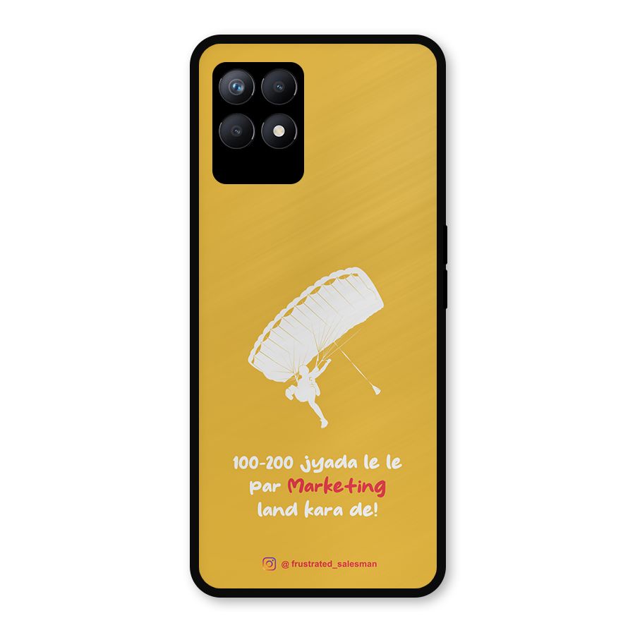 Marketing Land Kara De Mustard Yellow Metal Back Case for Realme Narzo 50
