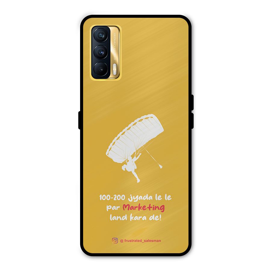 Marketing Land Kara De Mustard Yellow Metal Back Case for Realme X7