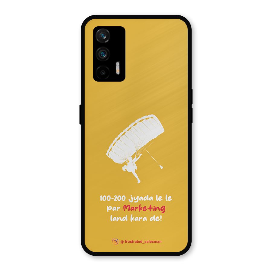Marketing Land Kara De Mustard Yellow Metal Back Case for Realme X7 Max