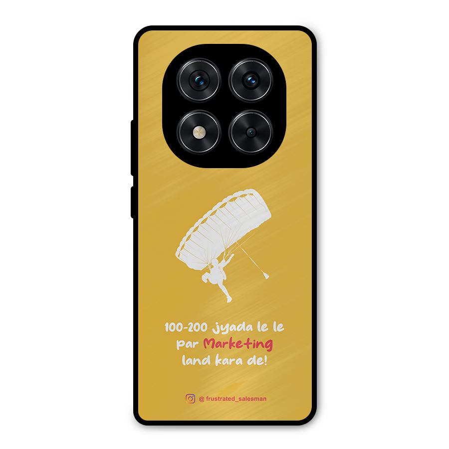 Marketing Land Kara De Mustard Yellow Metal Back Case for Redmi Note 14 Pro 5G
