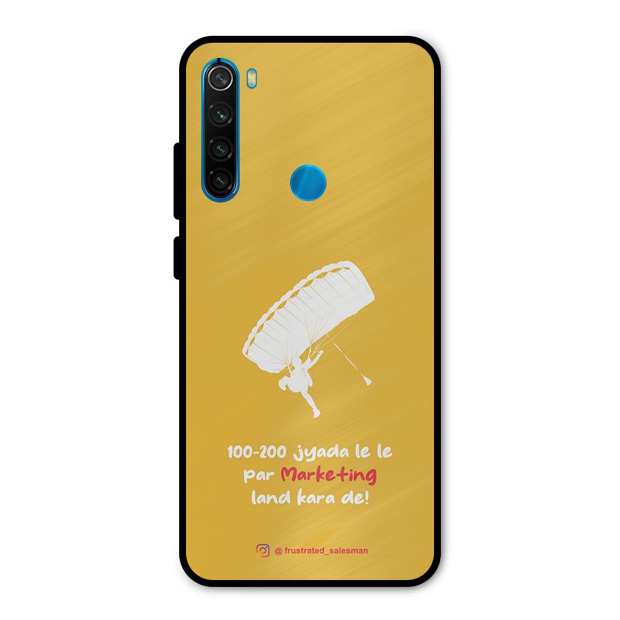 Marketing Land Kara De Mustard Yellow Metal Back Case for Redmi Note 8