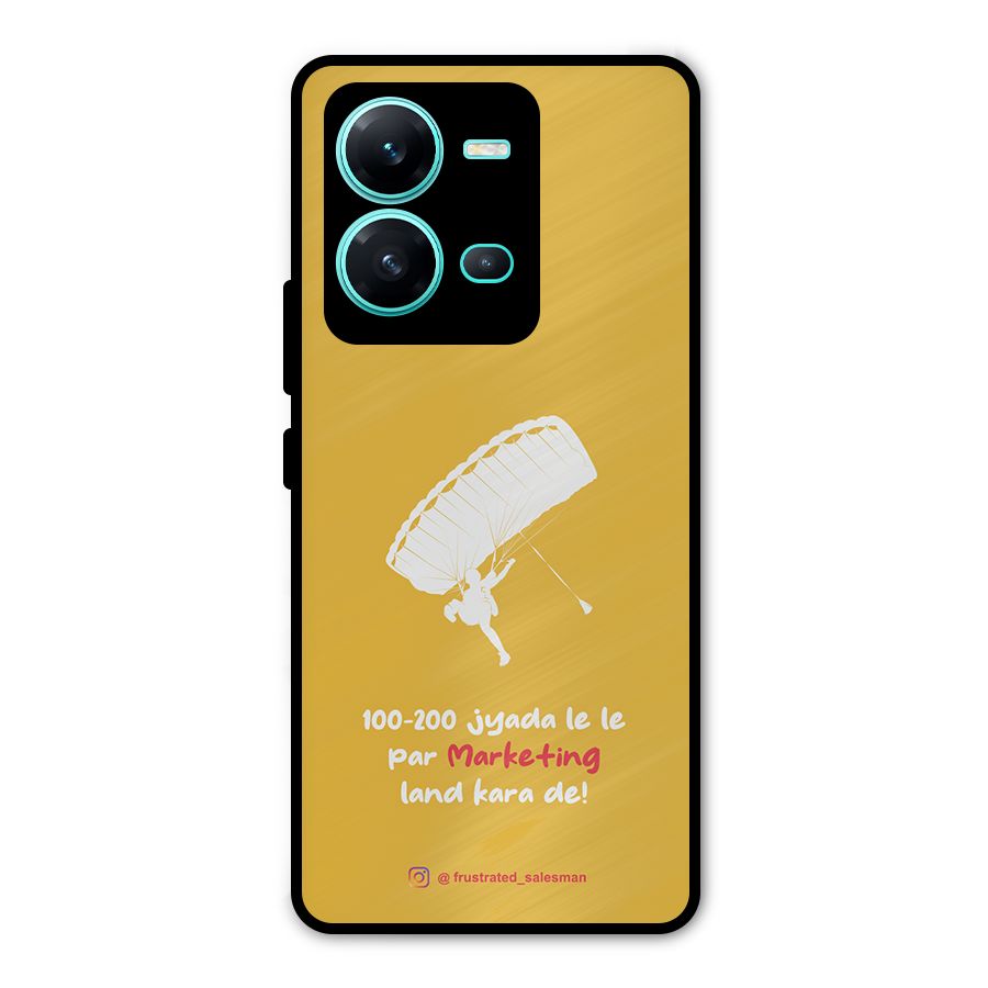 Marketing Land Kara De Mustard Yellow Metal Back Case for Vivo V25