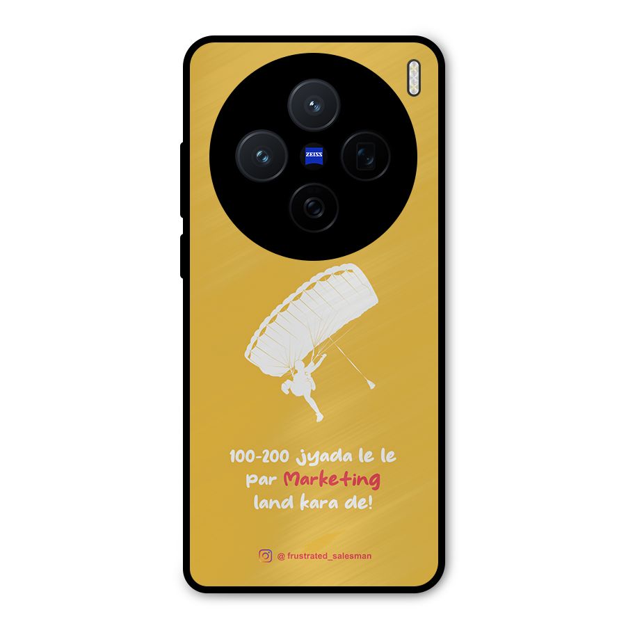 Marketing Land Kara De Mustard Yellow Metal Back Case for Vivo X200