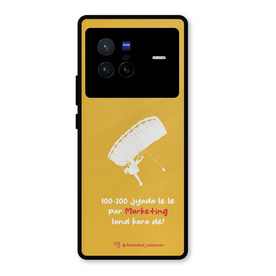 Marketing Land Kara De Mustard Yellow Metal Back Case for Vivo X80