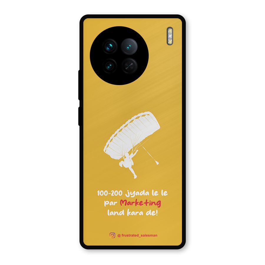 Marketing Land Kara De Mustard Yellow Metal Back Case for Vivo X90