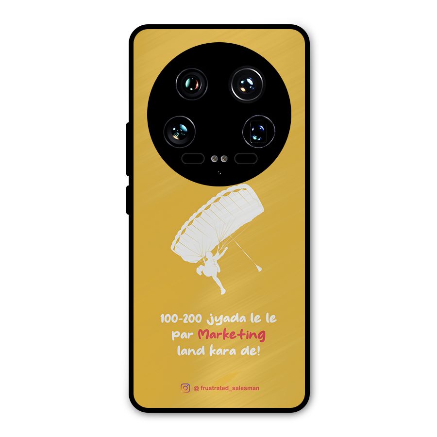 Marketing Land Kara De Mustard Yellow Metal Back Case for Xiaomi 14 Ultra
