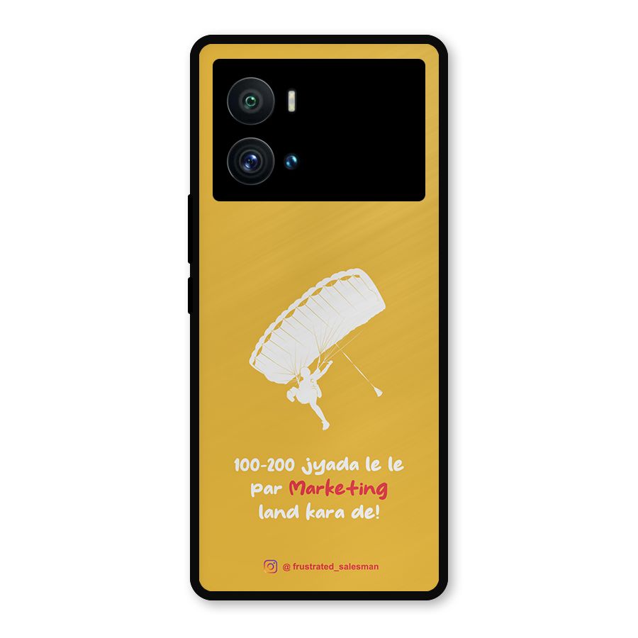 Marketing Land Kara De Mustard Yellow Metal Back Case for iQOO 9 Pro
