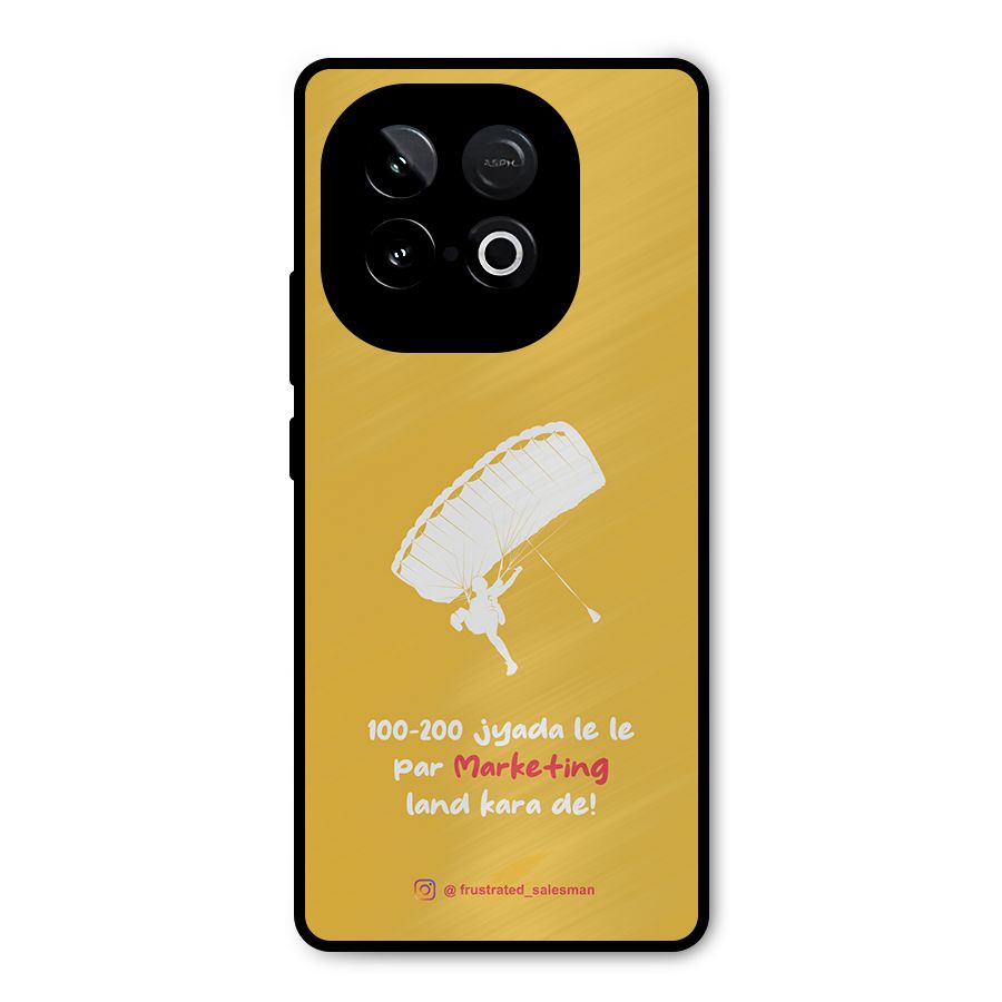 Marketing Land Kara De Mustard Yellow Metal Back Case for iQOO Neo 10