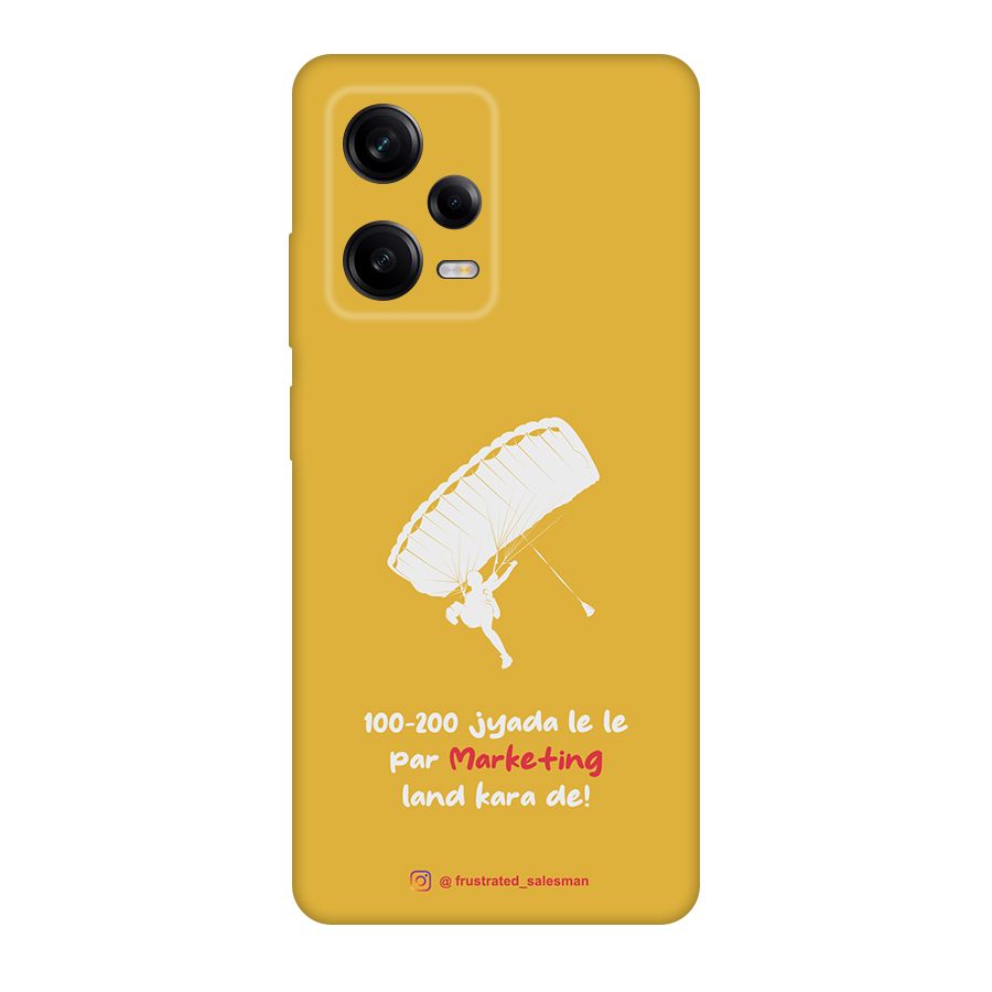 Marketing Land Kara De Mustard Yellow Original Polycarbonate Back Case for Redmi Note 12 Pro