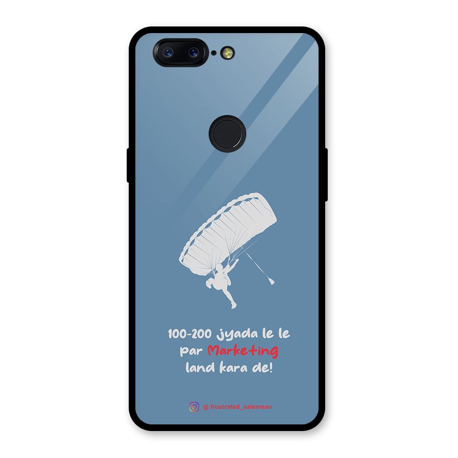 Marketing Land Kara De SteelBlue Glass Back Case for OnePlus 5T