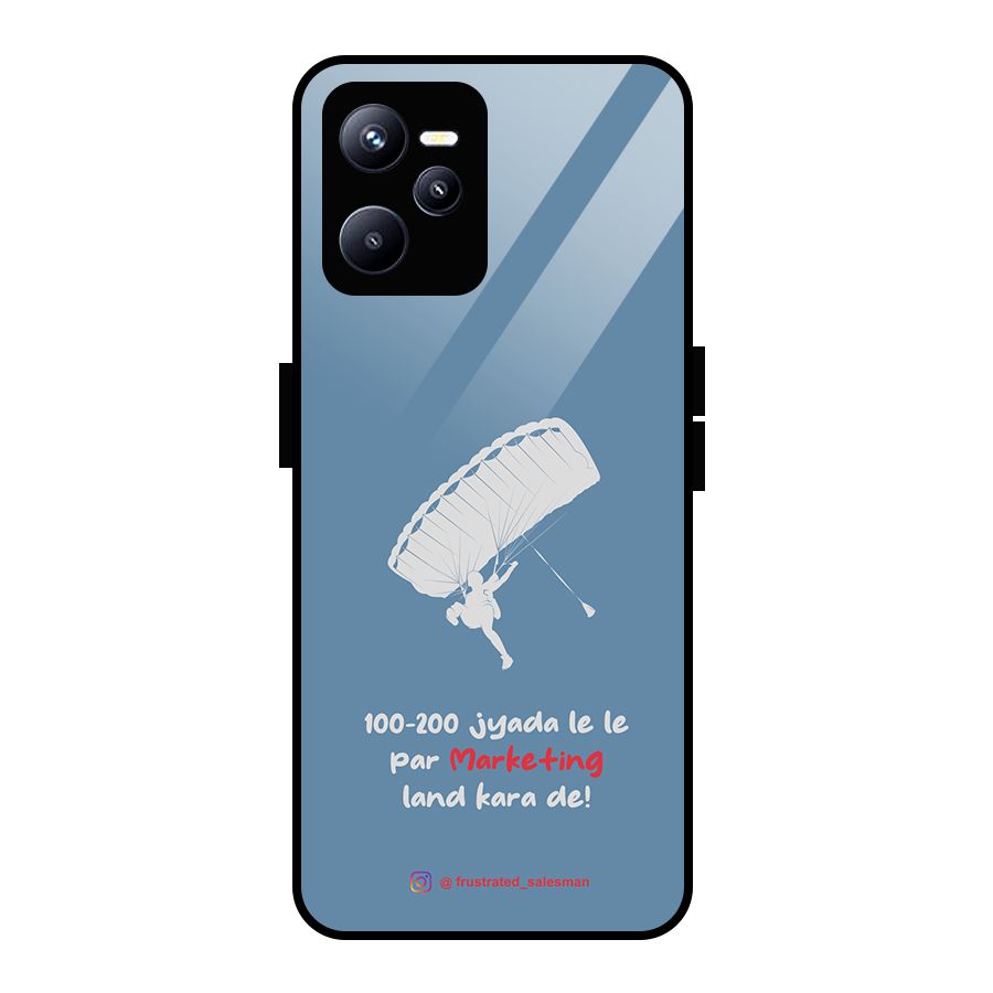 Marketing Land Kara De SteelBlue Glass Back Case for Realme C35