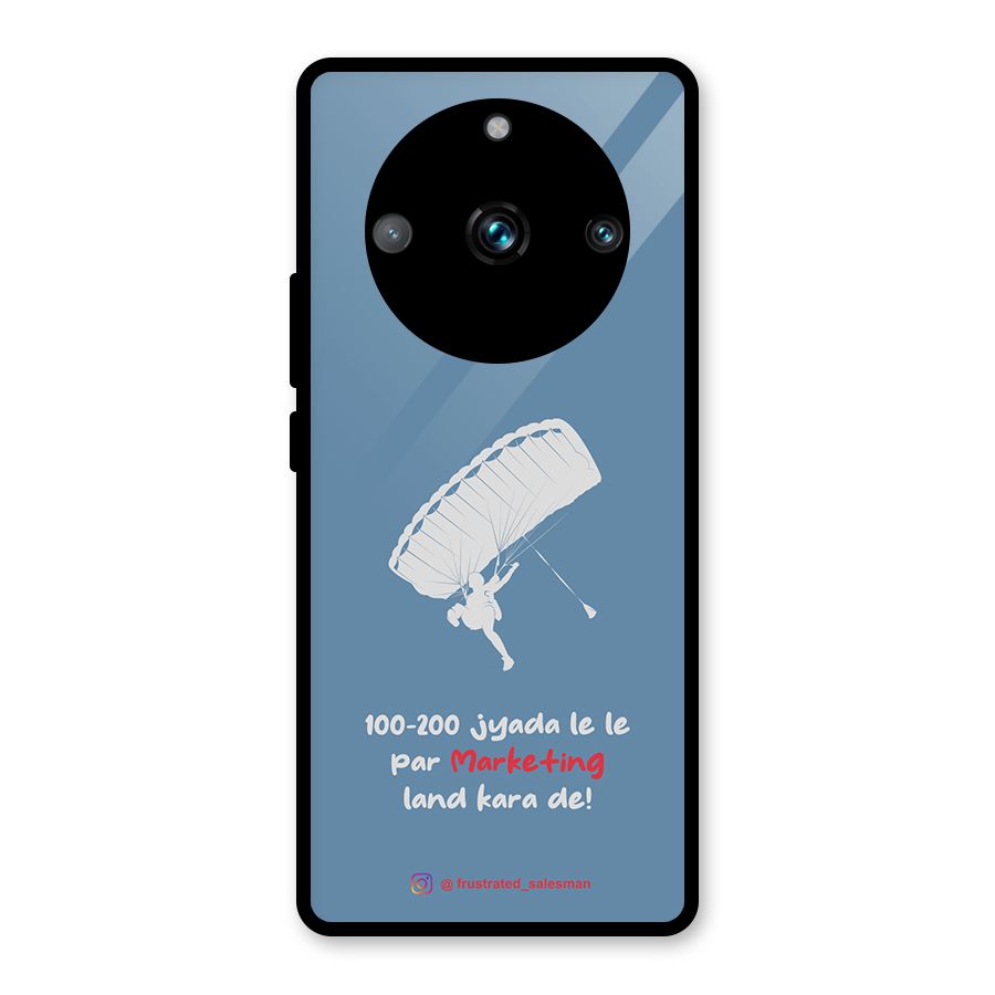 Marketing Land Kara De SteelBlue Glass Back Case for Realme Narzo 60 Pro