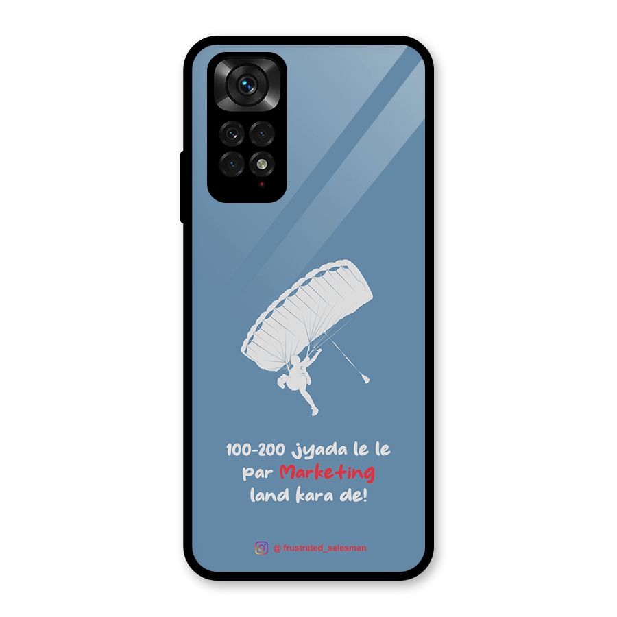 Marketing Land Kara De SteelBlue Glass Back Case for Redmi Note 11S