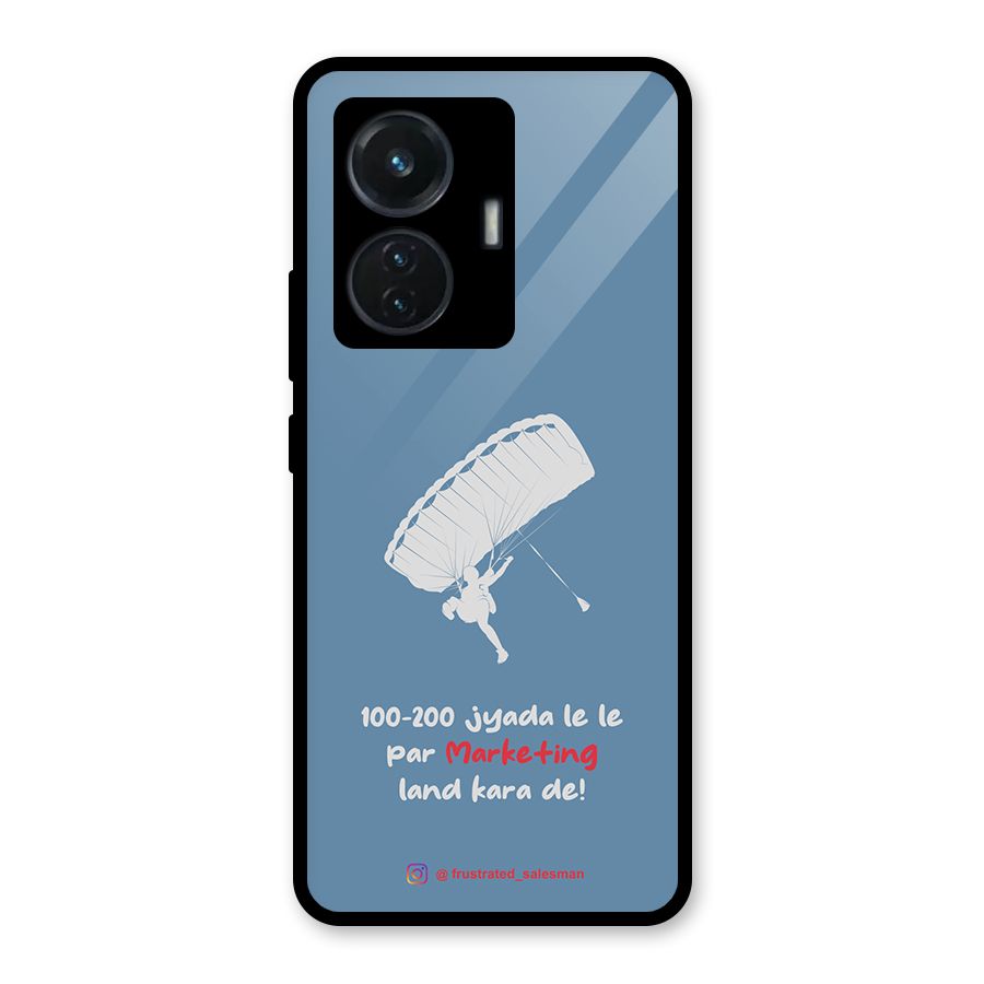 Marketing Land Kara De SteelBlue Glass Back Case for Vivo T1 44W