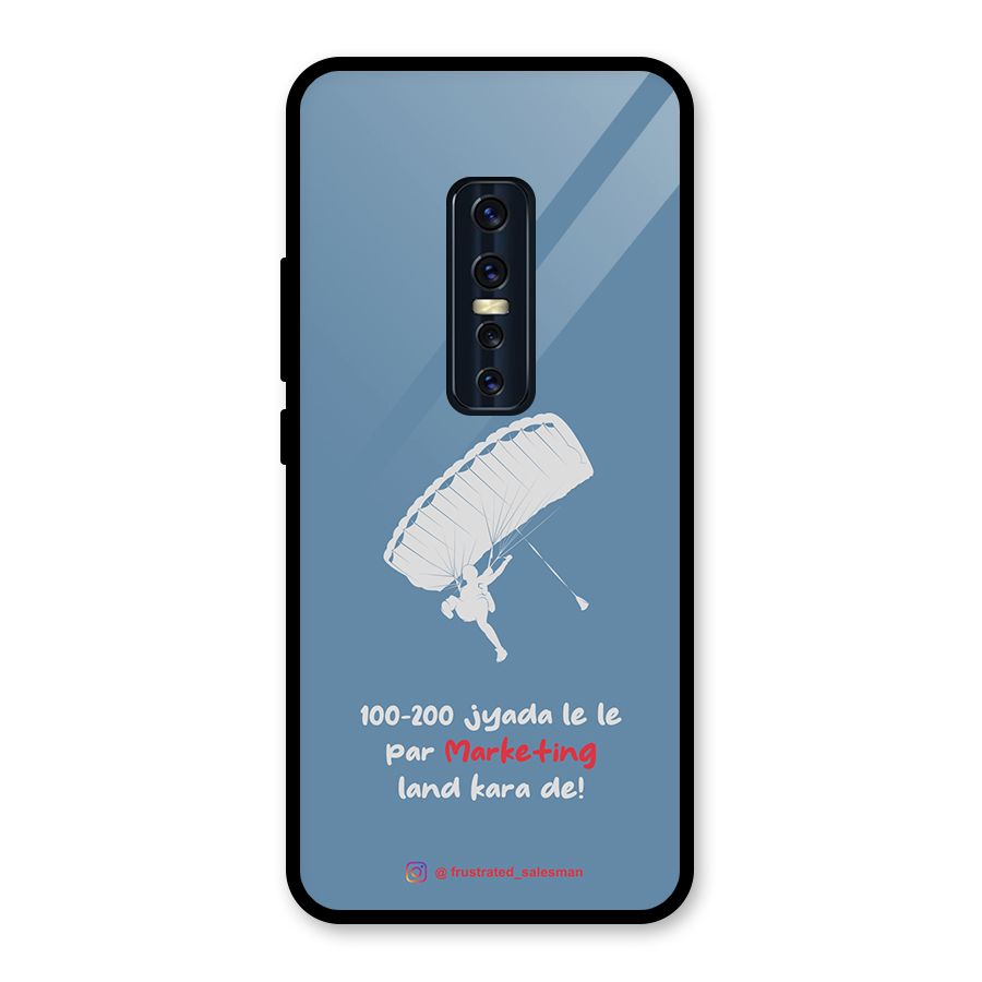 Marketing Land Kara De SteelBlue Glass Back Case for Vivo V17 Pro