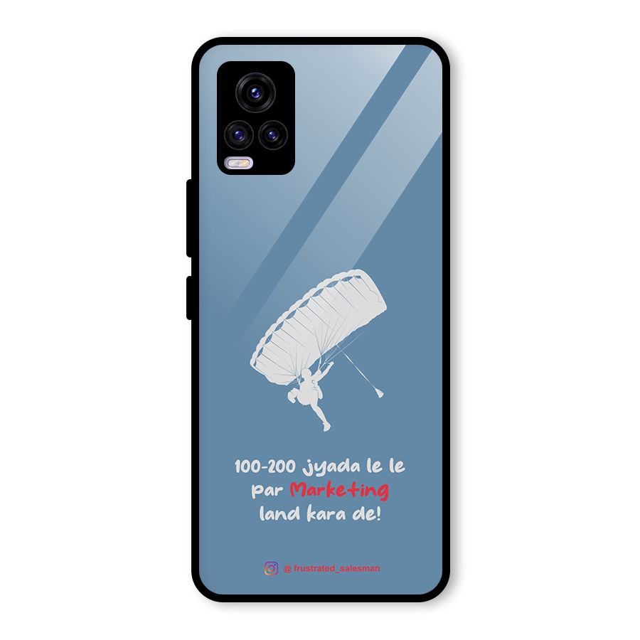 Marketing Land Kara De SteelBlue Glass Back Case for Vivo V20 2021