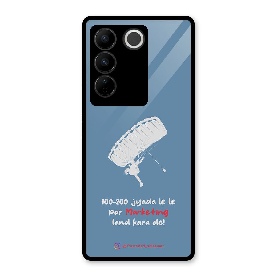 Marketing Land Kara De SteelBlue Glass Back Case for Vivo V27