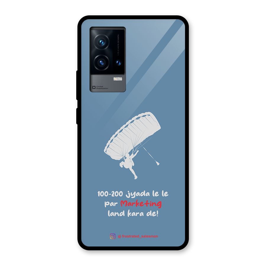 Marketing Land Kara De SteelBlue Glass Back Case for iQOO 9 5G