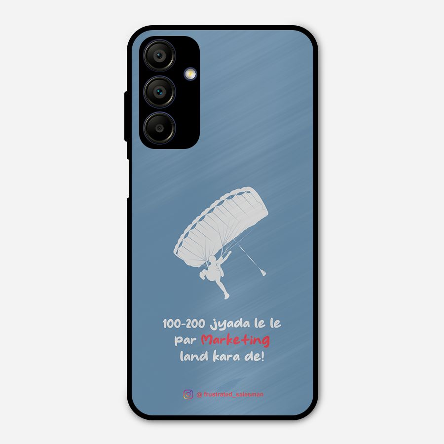 Marketing Land Kara De SteelBlue Metal Back Case for Galaxy A15 5G