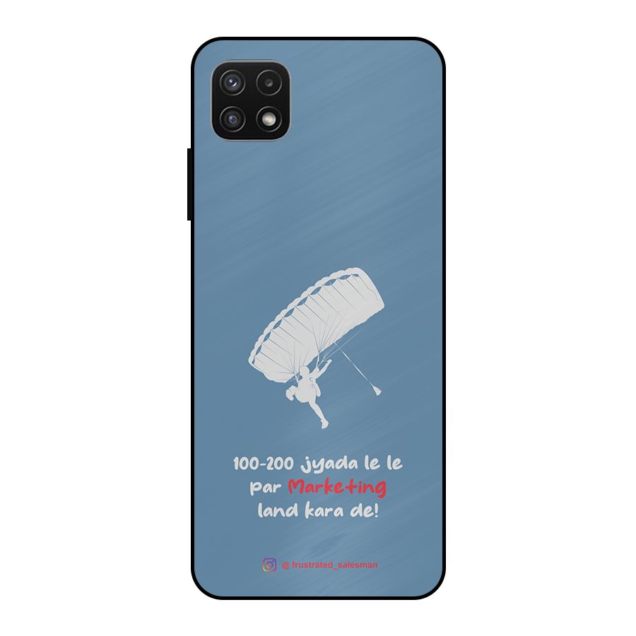 Marketing Land Kara De SteelBlue Metal Back Case for Galaxy A22 5G