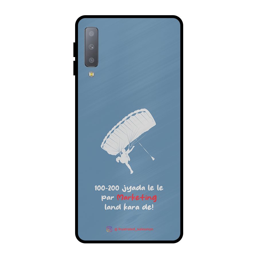 Marketing Land Kara De SteelBlue Metal Back Case for Galaxy A7 (2018)