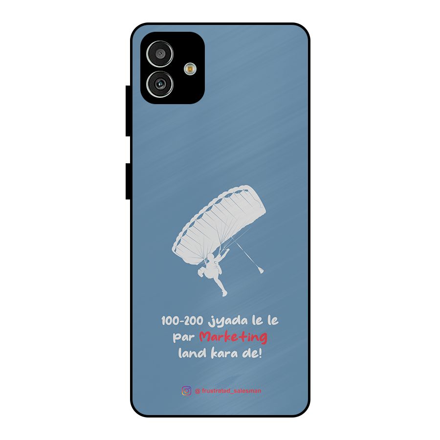 Marketing Land Kara De SteelBlue Metal Back Case for Galaxy M13 5G